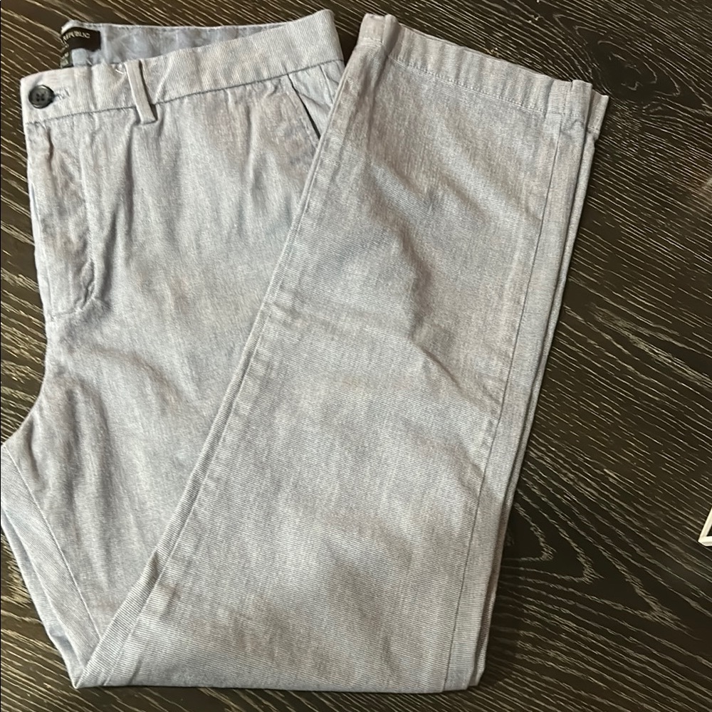 Banana Republic Gray Chinos Classic Cotton-Blend
